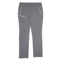 KAIKKIALLA Womens Grey Polyamide Blend Straight Regular Fit Trousers W34 L34 Zip