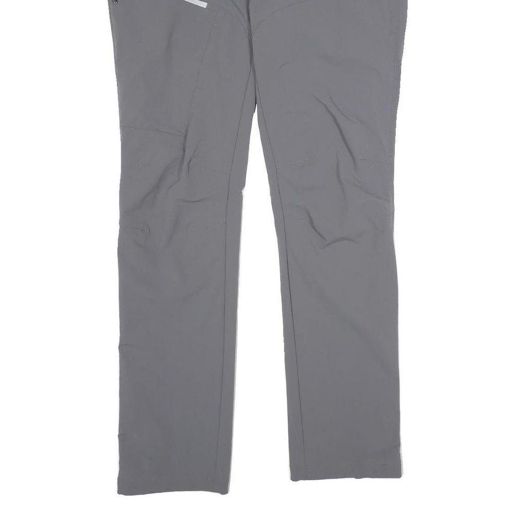 KAIKKIALLA Womens Grey Polyamide Blend Straight Regular Fit Trousers W34 L34 Zip
