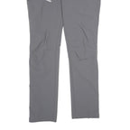 KAIKKIALLA Womens Grey Polyamide Blend Straight Regular Fit Trousers W34 L34 Zip