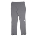 KAIKKIALLA Womens Grey Polyamide Blend Straight Regular Fit Trousers W34 L34 Zip