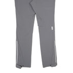 KAIKKIALLA Womens Grey Polyamide Blend Straight Regular Fit Trousers W34 L34 Zip