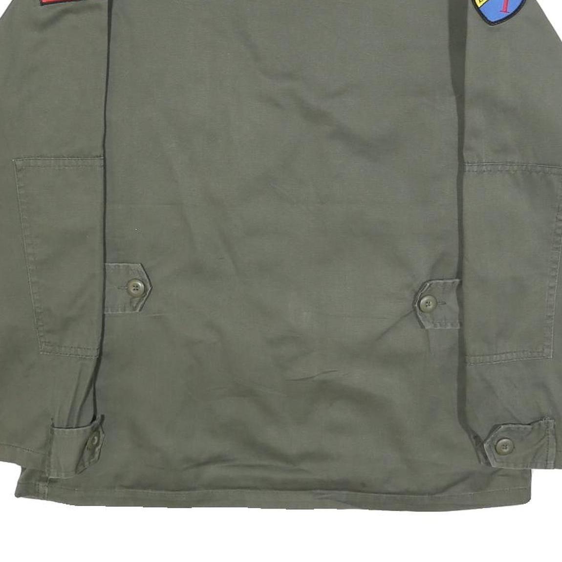 ROTHCO B.D.U Mens Green Button Cotton Blend Military Jacket S Combat Style