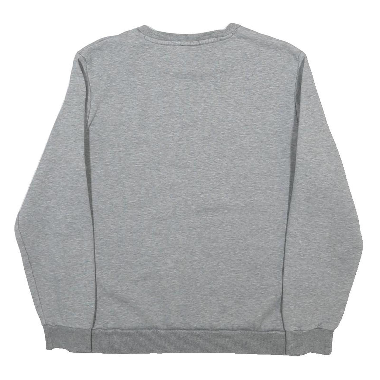 PUMA Womens Grey Crew Neck Sweatshirt M Cotton Blend Casual Pullover