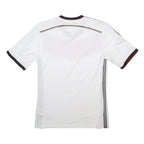 ADIDAS Mens White Black & Red German Football Shirt M Short Sleeve V-Neck