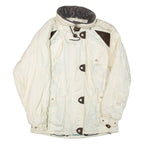 Womens Jacket White Nylon UK 14