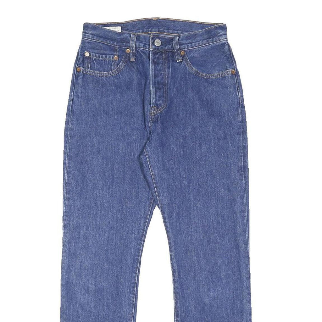 LEVI'S 501 BIG E Womens Jeans Blue Regular Straight Denim Raw W27 L30 Classic