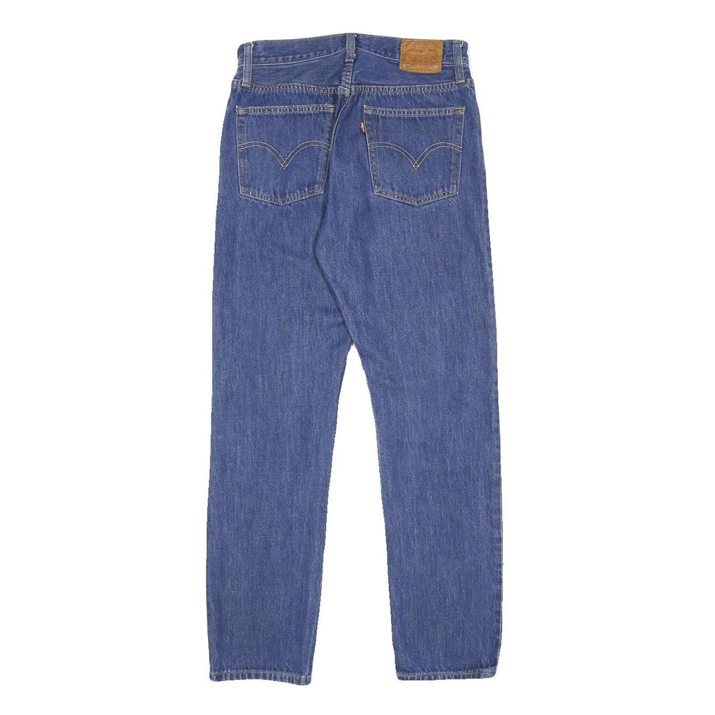 LEVI'S 501 BIG E Womens Jeans Blue Regular Straight Denim Raw W27 L30 Classic