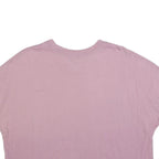 NIKE Womens Pink Black Graphic Crop T-Shirt XL Short Sleeve Crew Neck