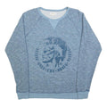 DIESEL Mens Blue Cotton Blend Sweatshirt S Pullover Round Neck Casual