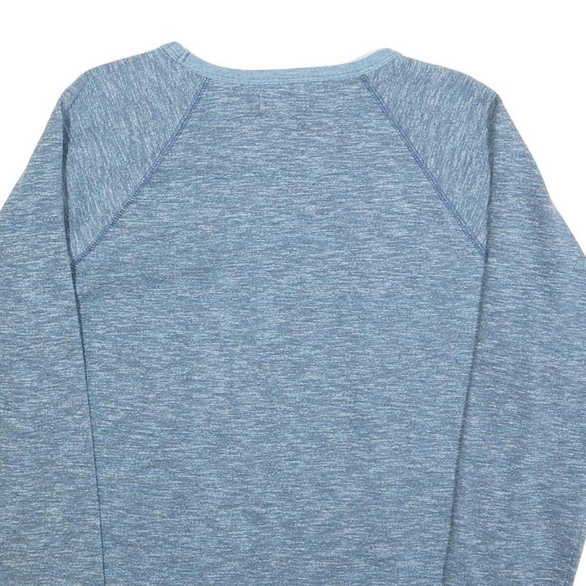 DIESEL Mens Blue Cotton Blend Sweatshirt S Pullover Round Neck Casual