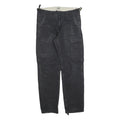 CARHARTT Mens Cotton Blend Black Relaxed Straight Trousers W29 L30 Workwear