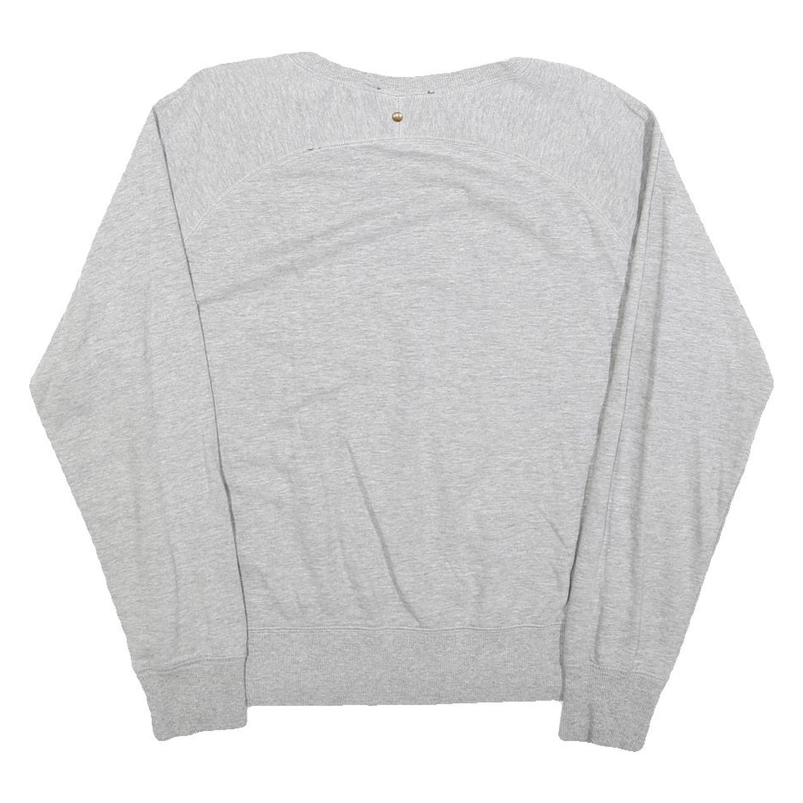 DIESEL Womens Grey Flamingo Graphic Crew Neck XS Sweatshirt Cotton Blend