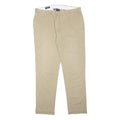 POLO RALPH LAUREN Mens Cotton Blend Beige Relaxed Straight Trousers W38 L34