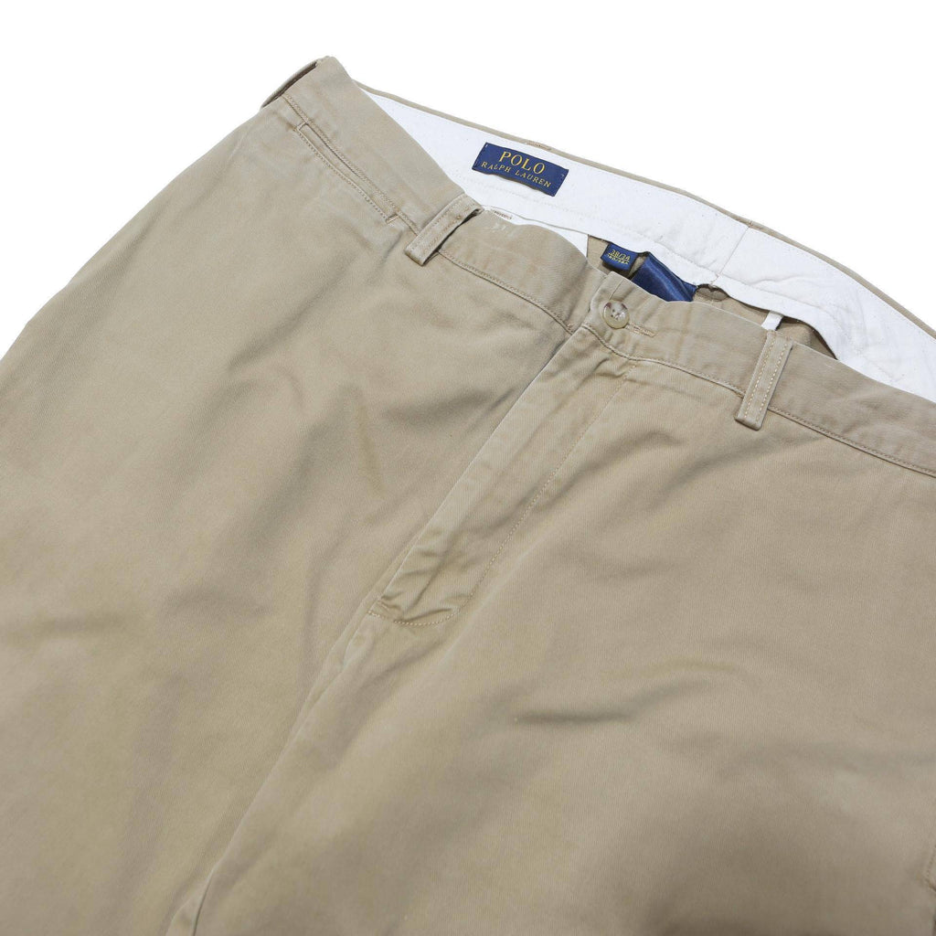 POLO RALPH LAUREN Mens Cotton Blend Beige Relaxed Straight Trousers W38 L34