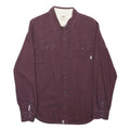VANS Mens Maroon Shirt S Cotton Blend Casual Button Up Long Sleeve