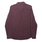 VANS Mens Maroon Shirt S Cotton Blend Casual Button Up Long Sleeve