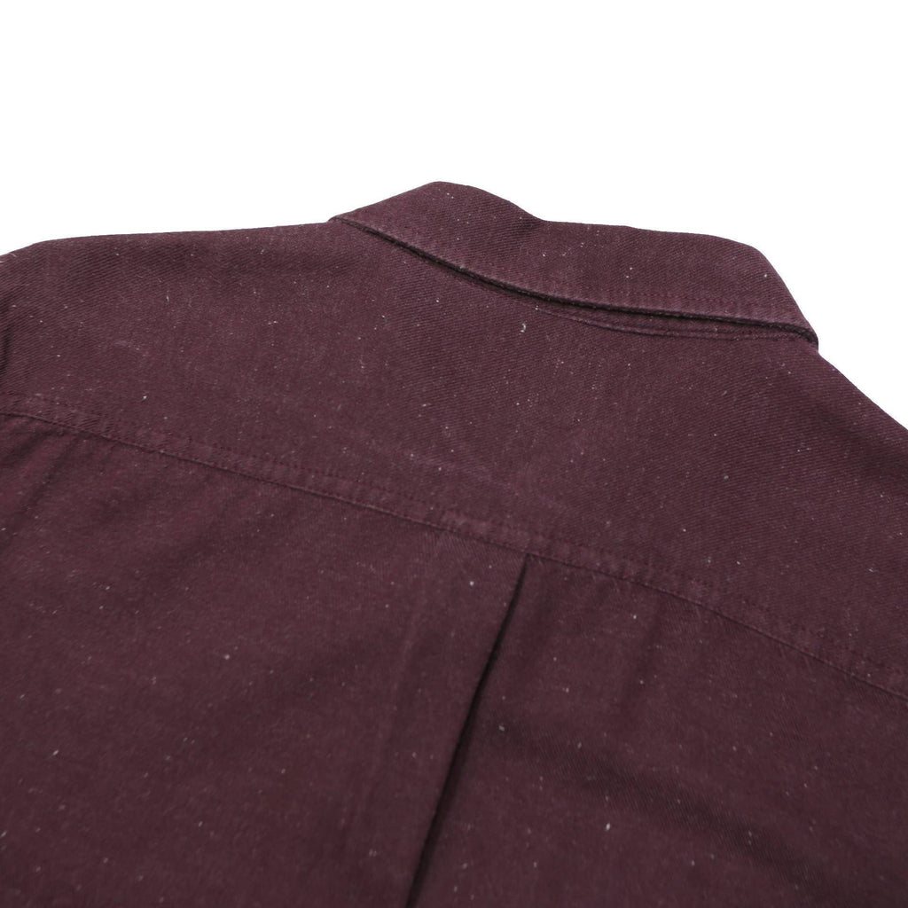 VANS Mens Maroon Shirt S Cotton Blend Casual Button Up Long Sleeve