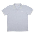 KAPPA Mens Grey Polo Shirt XL Cotton Blend Short Sleeve Classic Fit Casual