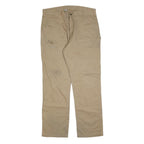 CARHARTT Mens Cotton Blend Beige Relaxed Straight Trousers W38 L34 Workwear