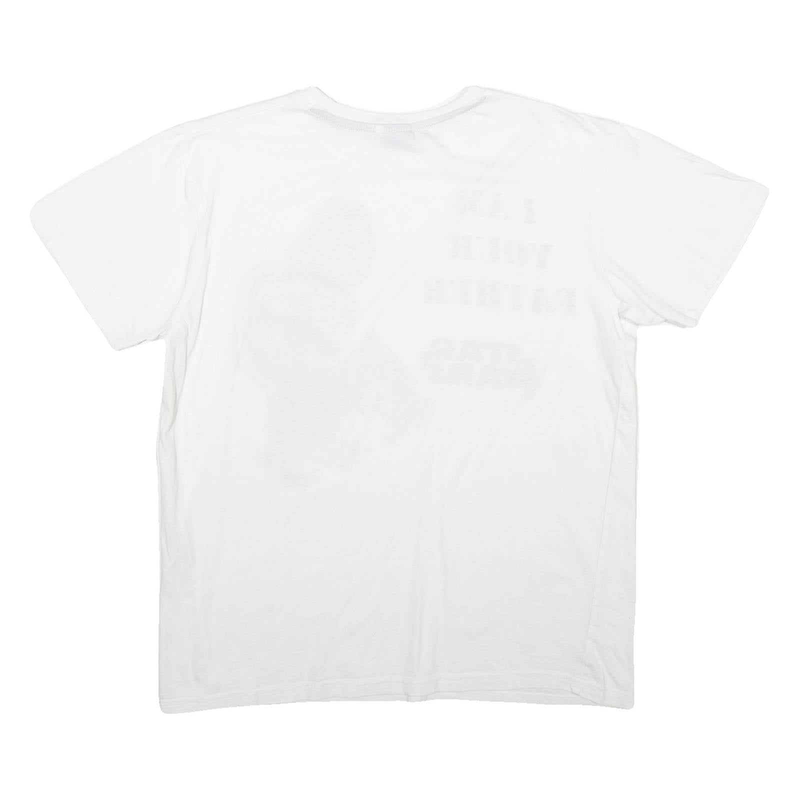 STAR WARS Darth Vader Mens T-Shirt White L