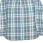 TOMMY HILFIGER Mens Blue & Green Check Shirt M Classic Button Up Long Sleeve