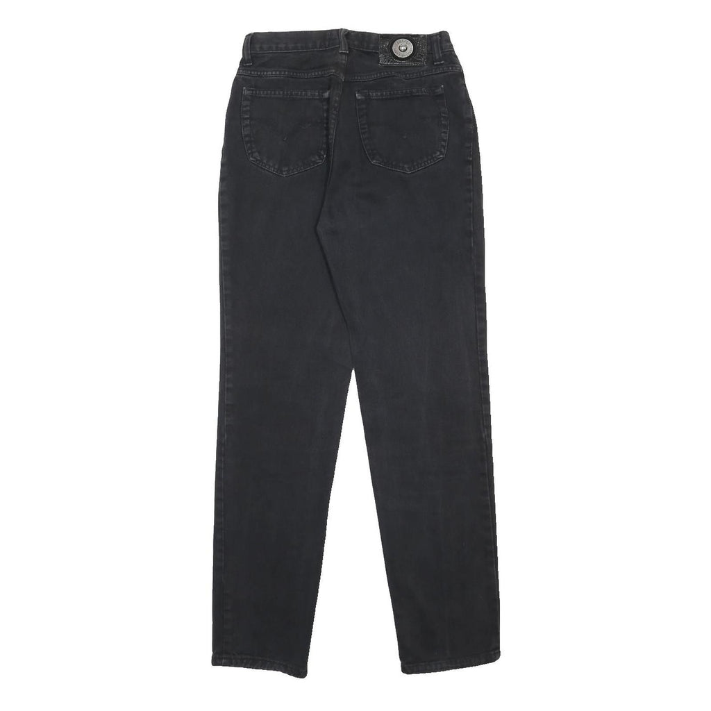 VERSACE JEANS COUTURE Womens Black Denim Regular Straight Fit Cotton Medium W30