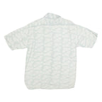 NEW YORK SPORTWEAR EXCHANGE Mens Beige & White Floral Print Cotton Blend Shirt L
