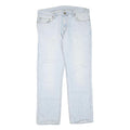 CARHARTT Mens Regular Fit Light Blue Denim Jeans W38 L32 Cotton Blend Zip