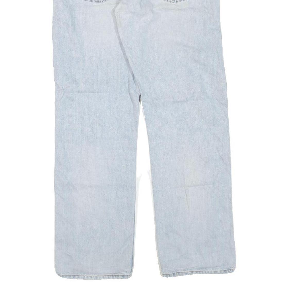 CARHARTT Mens Regular Fit Light Blue Denim Jeans W38 L32 Cotton Blend Zip