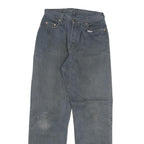 LEVI'S Mens Jeans Blue Regular Straight Denim Fair W28 L33 Button Cotton Blend