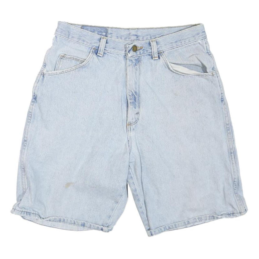 WRANGLER Womens Denim Blue Casual Shorts M W30 Cotton Blend Relaxed Fit