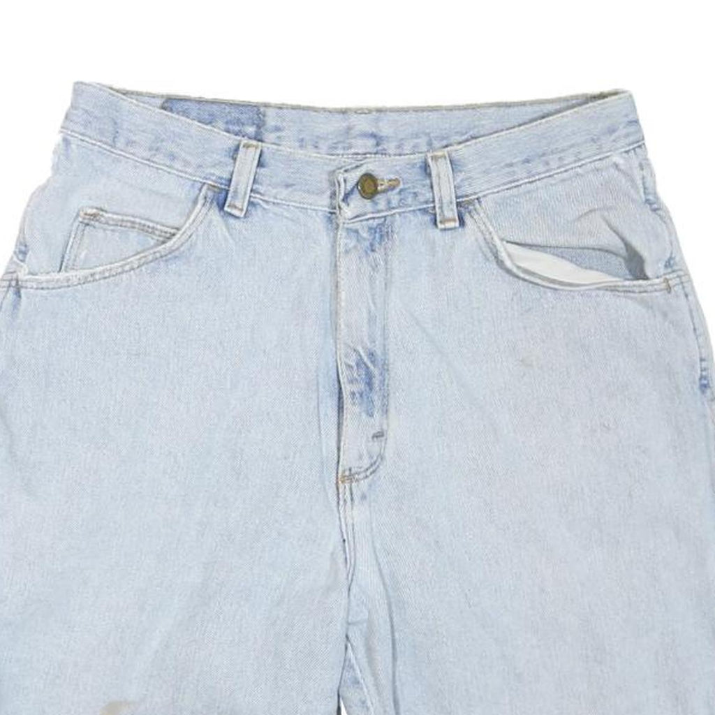 WRANGLER Womens Denim Blue Casual Shorts M W30 Cotton Blend Relaxed Fit