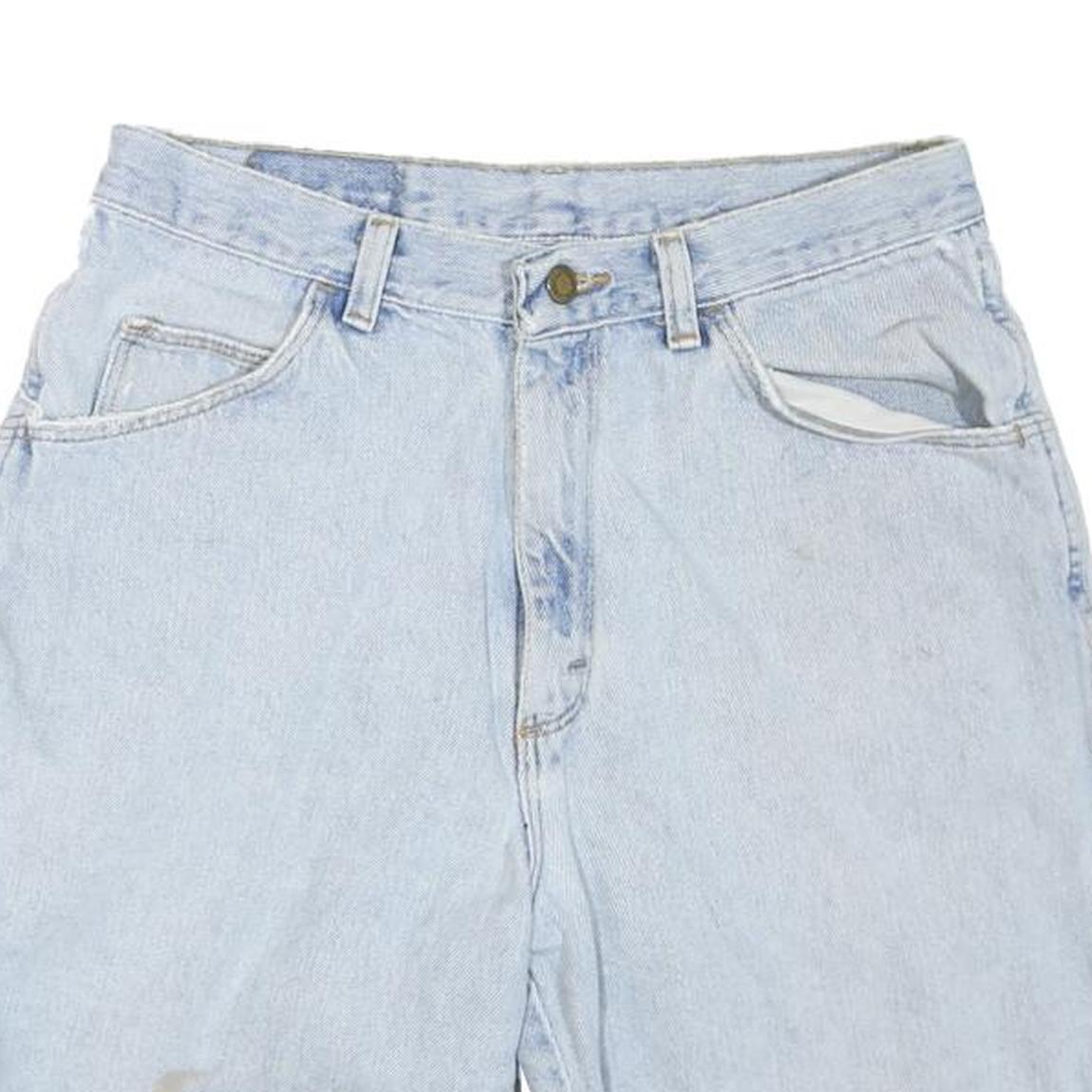 WRANGLER Womens Denim Blue Casual Shorts M W30 Cotton Blend Relaxed Fit