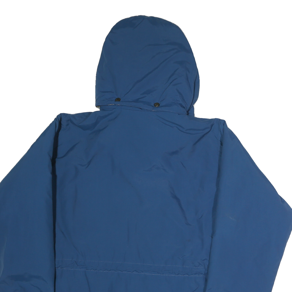 LL BEAN Womens Blue & Purple Outdoor Jacket L Polyester Zip Hooded Plain