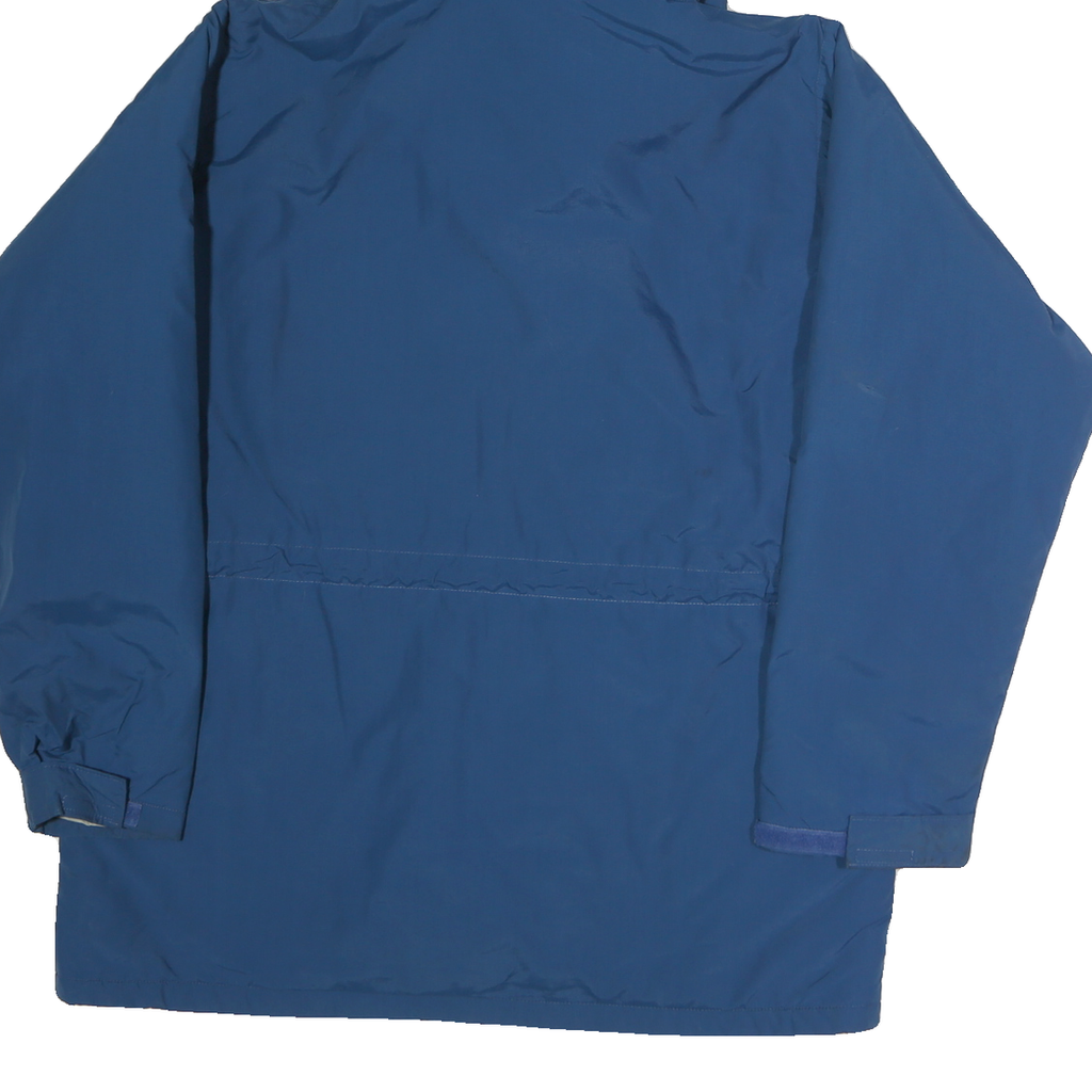 LL BEAN Womens Blue & Purple Outdoor Jacket L Polyester Zip Hooded Plain