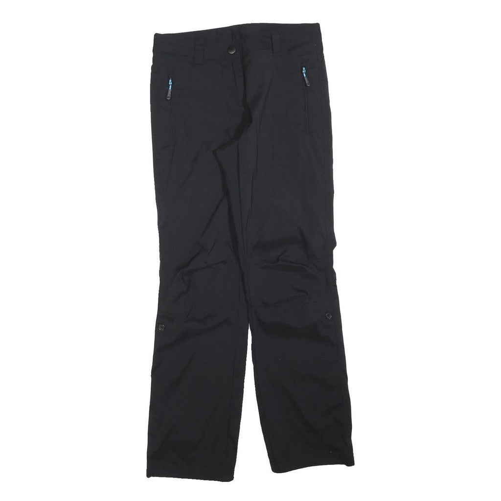 CRIVIT Womens Polyester Blend Black Regular Fit Straight Leg Trousers W30 L30