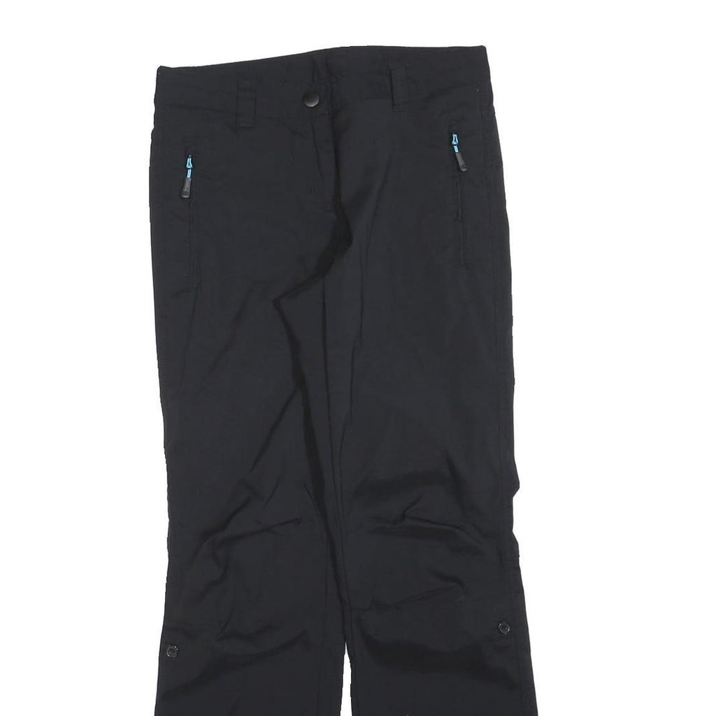 CRIVIT Womens Polyester Blend Black Regular Fit Straight Leg Trousers W30 L30