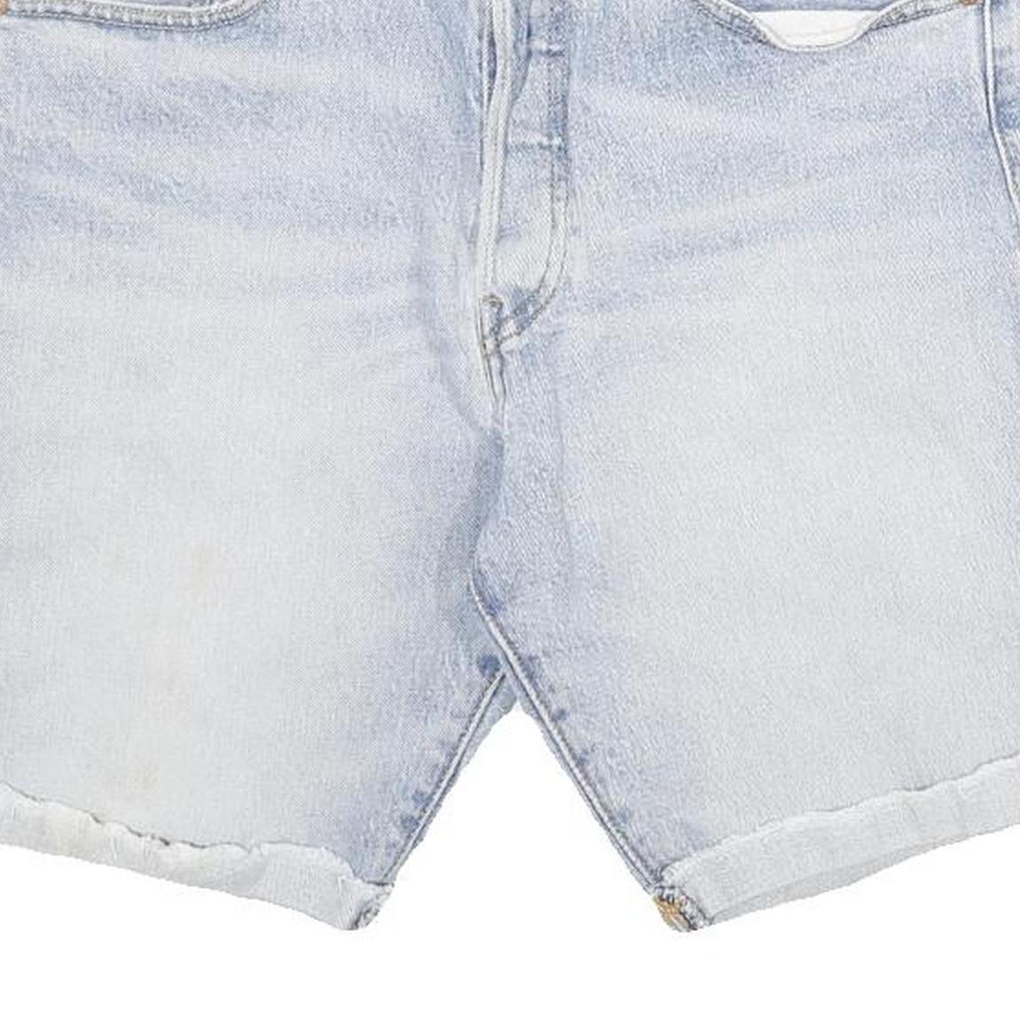 LEVI'S Mens Denim Blue Casual Shorts L W30 Faded Style Classic Fit