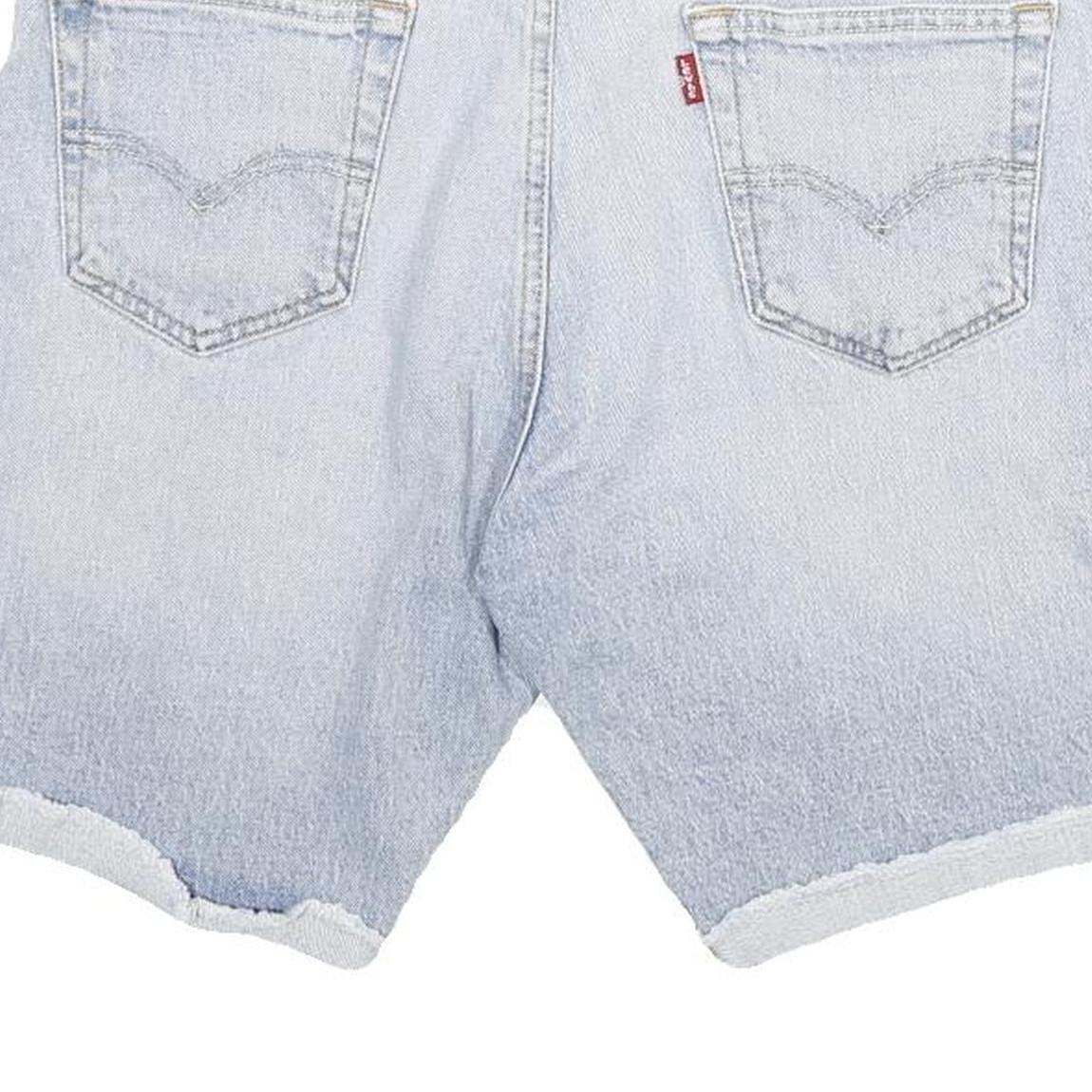 LEVI'S Mens Denim Blue Casual Shorts L W30 Faded Style Classic Fit