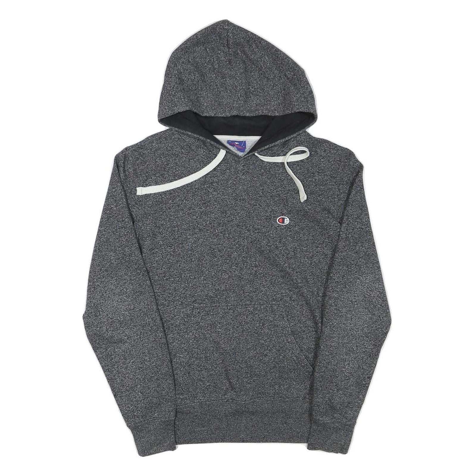 CHAMPION Mens Grey Hoodie S Cotton Blend Pullover Casual Sportswear