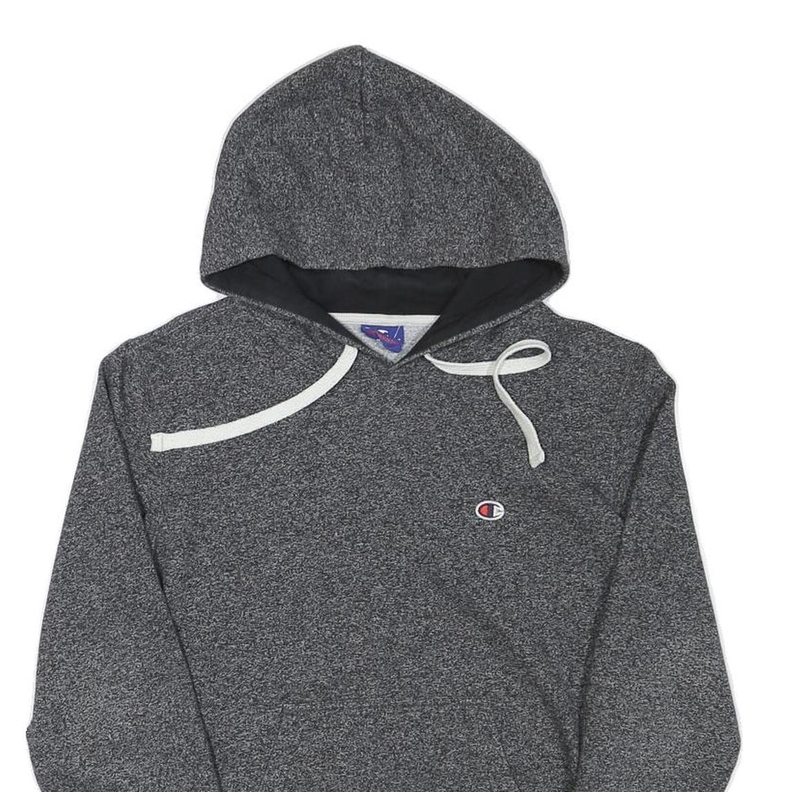 CHAMPION Mens Grey Hoodie S Cotton Blend Pullover Casual Sportswear