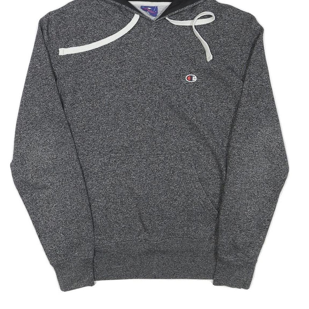 CHAMPION Mens Grey Hoodie S Cotton Blend Pullover Casual Sportswear