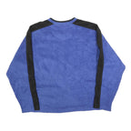 GAP Mens Blue & Black V-Neck L Polyester Sweatshirt Pullover Casual Warm