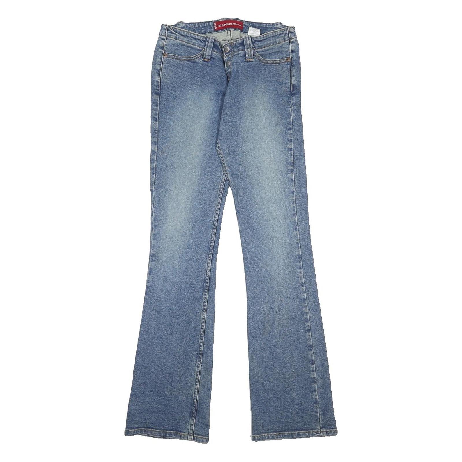 LEVI'S 520 Womens Jeans Blue Regular Bootcut Denim Light W26 L33 Classic Style