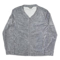 MANOR Womens Grey Jacket XL Polyester Blend Plain Zip Casual Lightweight