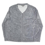 MANOR Womens Grey Jacket XL Polyester Blend Plain Zip Casual Lightweight