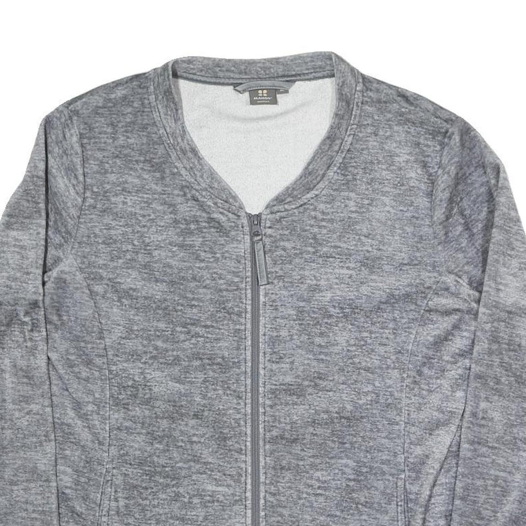 MANOR Womens Grey Jacket XL Polyester Blend Plain Zip Casual Lightweight