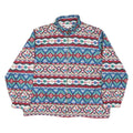 ALFRED DUNNER Mens Blue & Red Green Floral Outdoor Jacket L Polyester Blend
