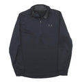 UNDER ARMOUR Mens Black 1/4 Zip Sweatshirt S Performance Athletic Pullover