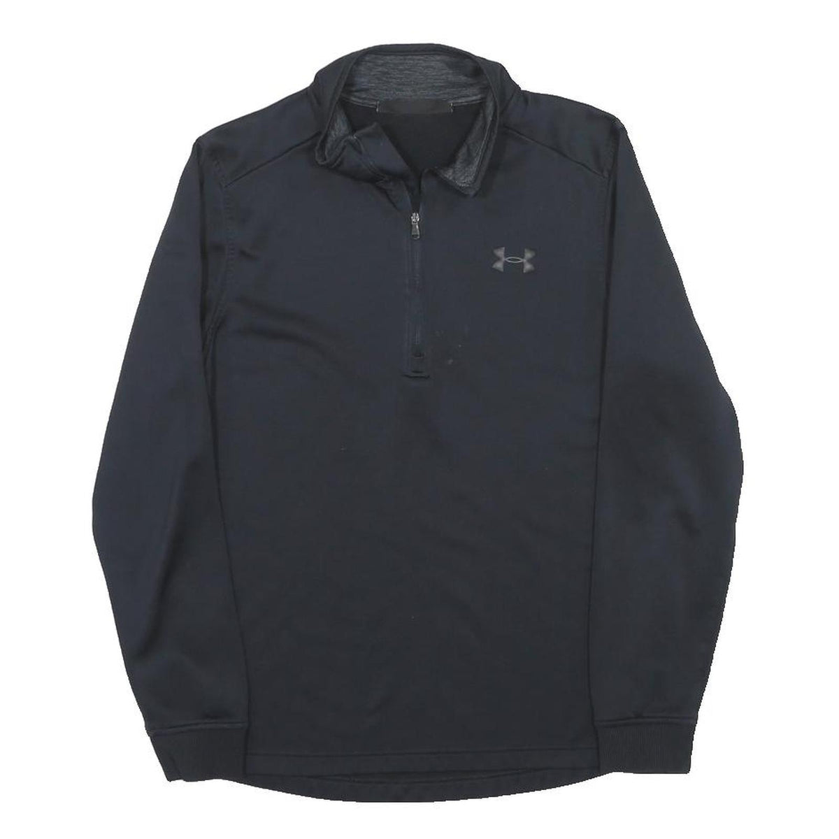 UNDER ARMOUR Mens Black 1/4 Zip Sweatshirt S Performance Athletic Pullover